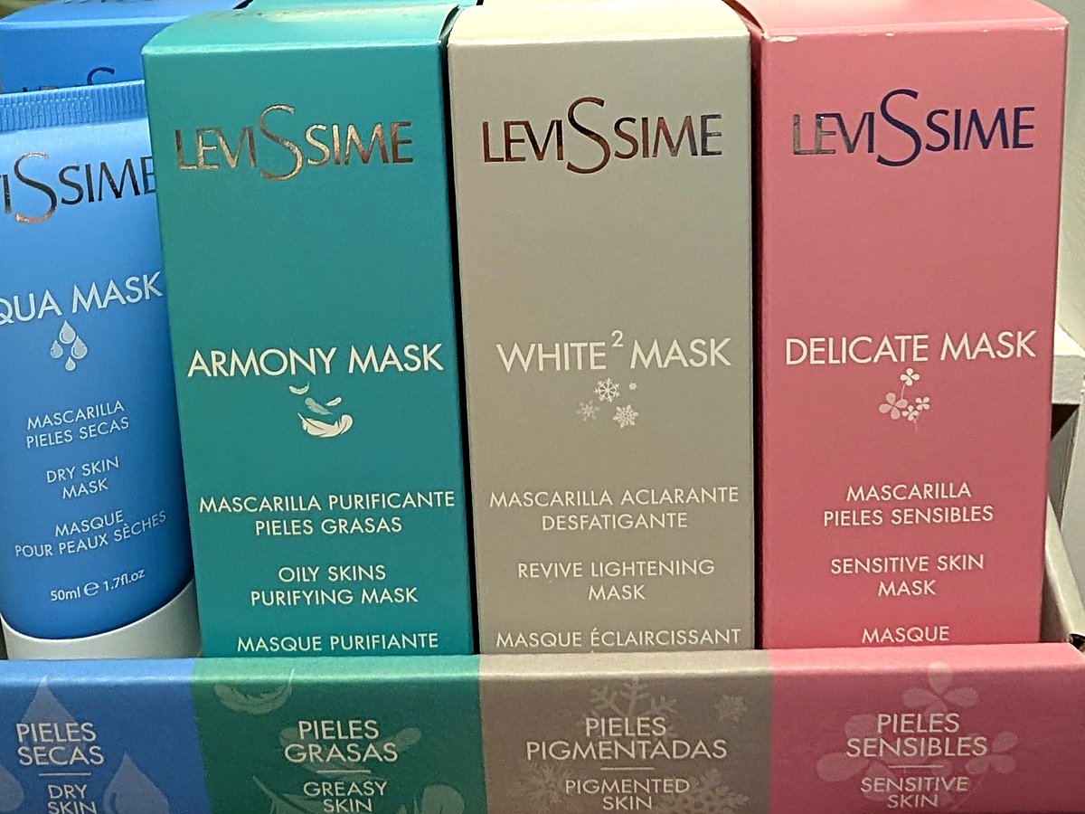Masques visage Levissime Aqua, Armony, White² et Delicate